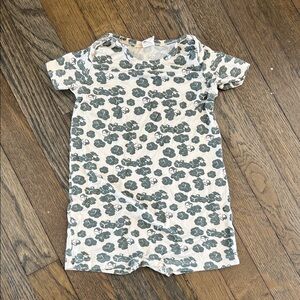 Kate Quinn Green and Cream Floral Bodysuit